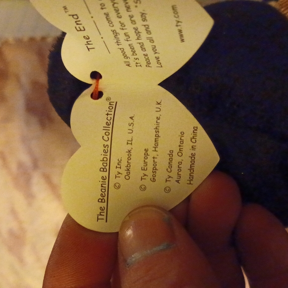 Ty Beanie "The end" 1999 rare with errors. - Picture 3 of 6